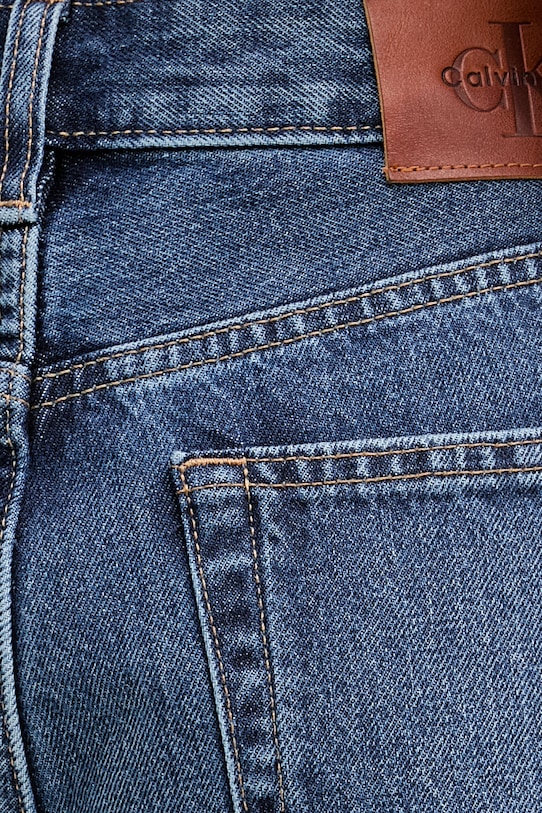 Calvin Klein Jeans rifle straight dámske modrá LV047F682G