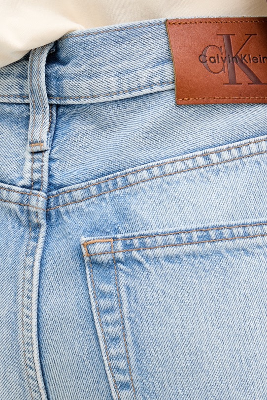 Calvin Klein Jeans jeansy barrel damskie niebieski LV047F684G