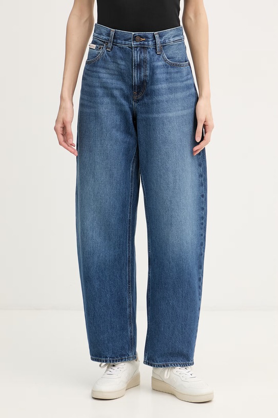 Calvin Klein Jeans barrel traperice za žene plava LV047F685G