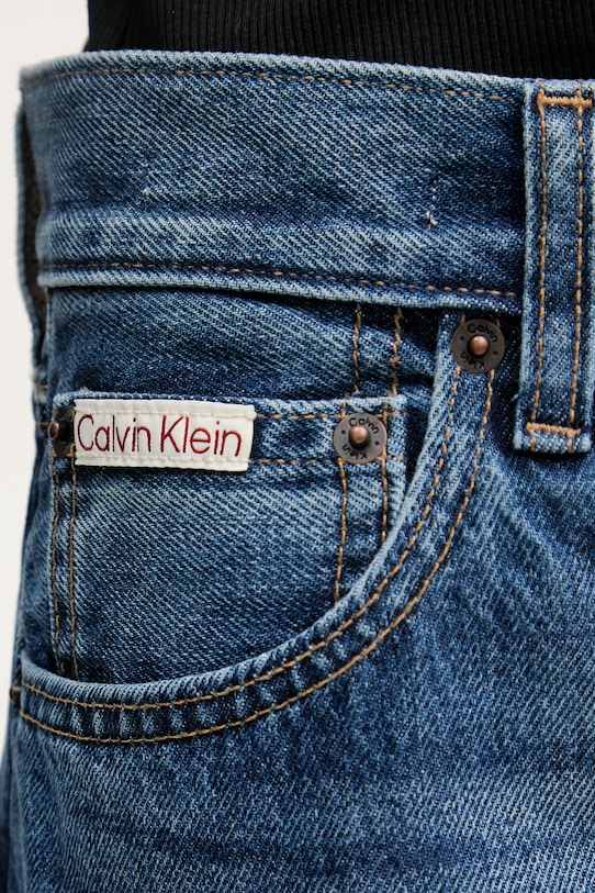 Calvin Klein Jeans barrel traperice za žene plava LV047F685G
