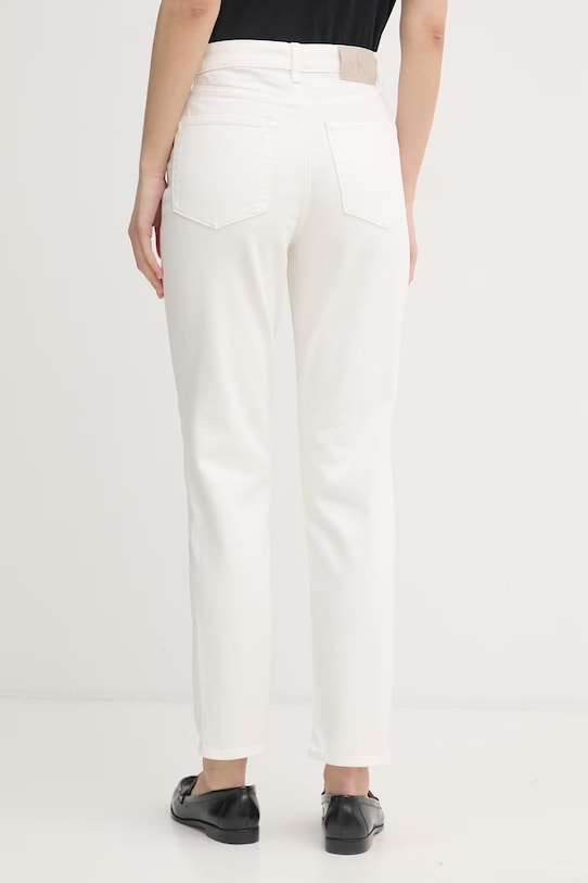 Odzież Calvin Klein Jeans jeansy mom fit damskie LV047F703G beżowy