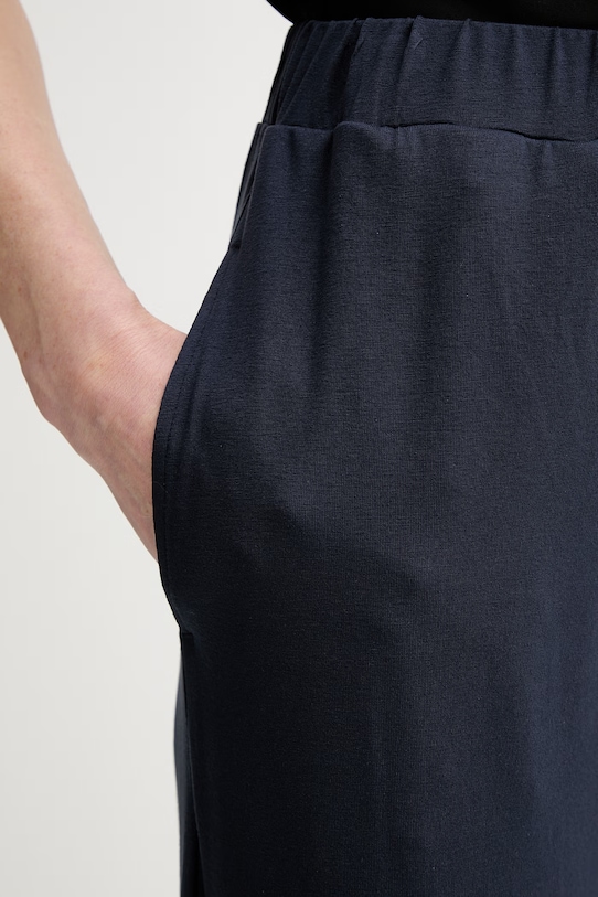 Marc O'Polo spodnie straight damskie z wiskozy granatowy 5000009629