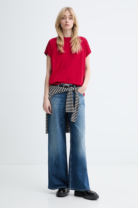 Marc O'Polo wide leg džíny dámské 5000013167 námořnická modř SS26