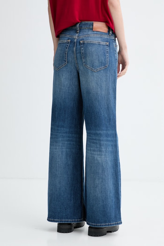 Oblečení Marc O'Polo wide leg džíny dámské 5000013167 námořnická modř