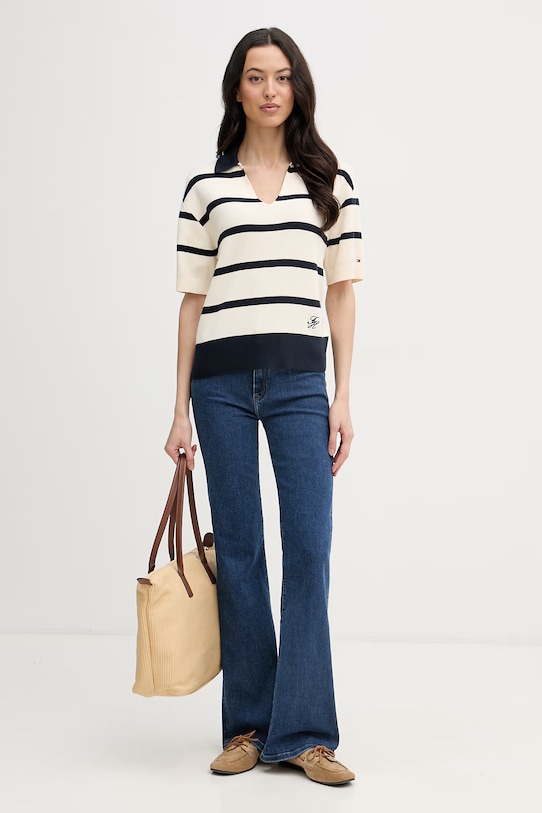 Tommy Hilfiger flare Τζιν γυναικεία WW0WW48565 σκούρο μπλε SS26