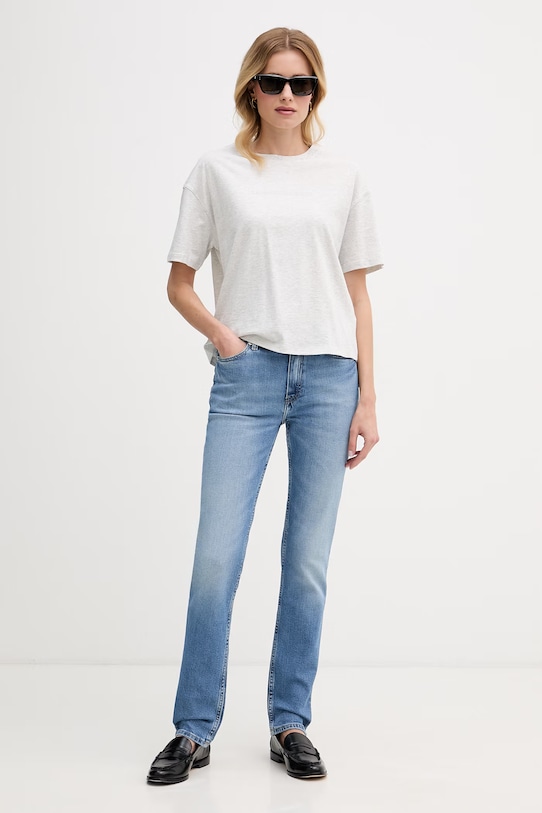 Tommy Hilfiger rifle slim fit dámske WW0WW48568 modrá SS26