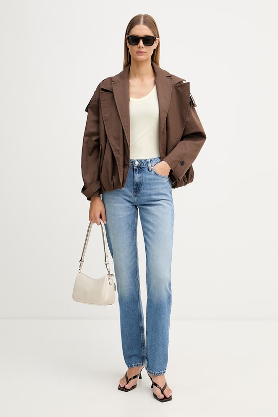 Tommy Hilfiger rovné džíny dámské WW0WW48569 modrá SS26