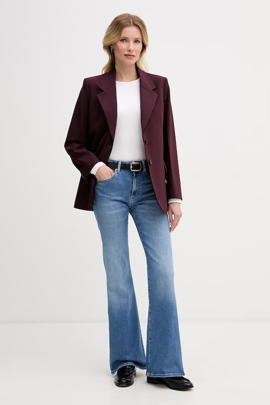 Tommy Hilfiger rifle flare dámske WW0WW48570 modrá SS26