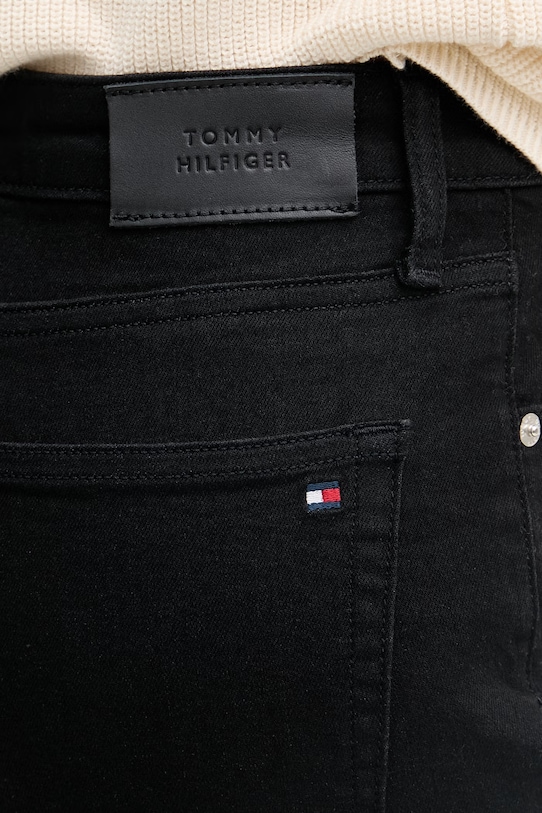 Tommy Hilfiger blugi skinny pentru femei negru WW0WW50626