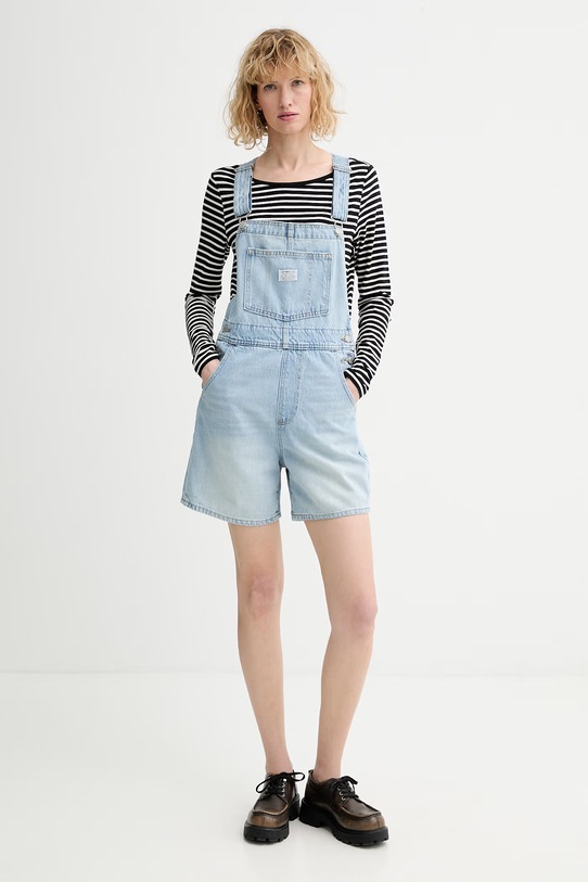 Levi's ogrodniczki jeansowe VINTAGE SHORTALL 52333.0068 niebieski SS26