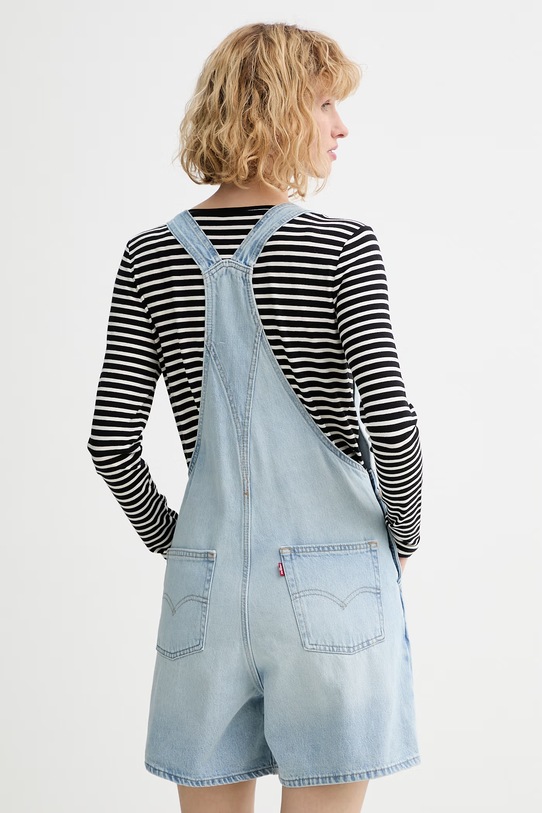 Odzież Levi's ogrodniczki jeansowe VINTAGE SHORTALL 52333.0068 niebieski