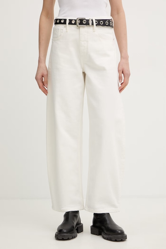 AllSaints jeansy SADIE beżowy W016EE