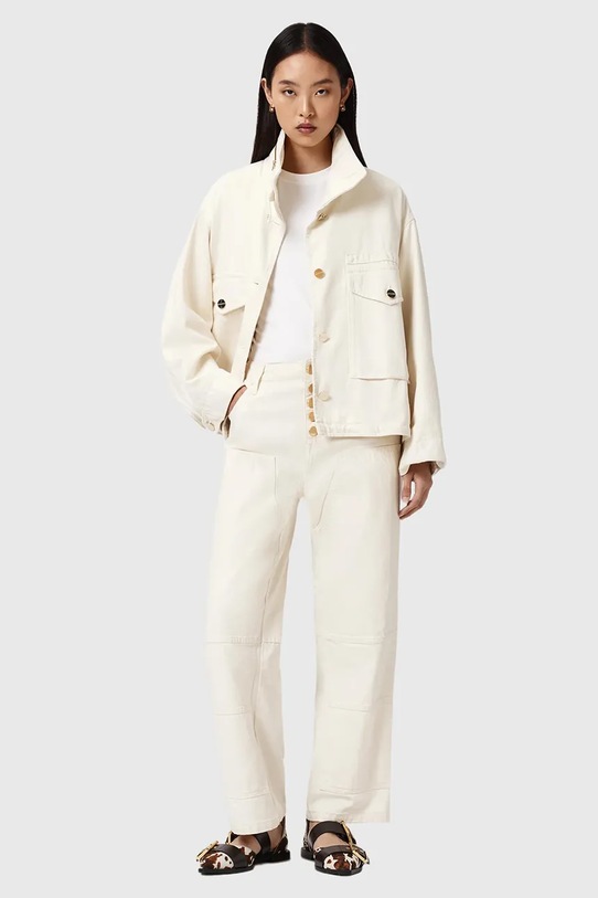 Odzież AllSaints jeansy TAY W030EE biały