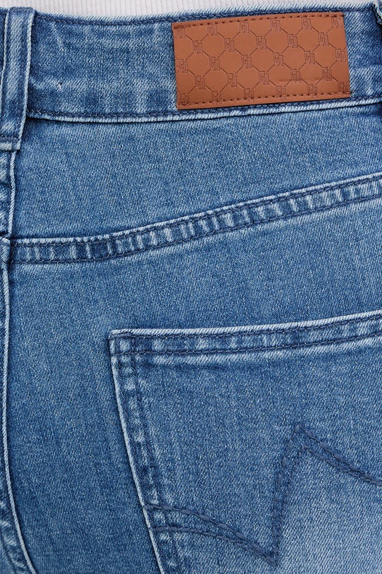 Gaudi jeansy flare damskie niebieski 611BD26014