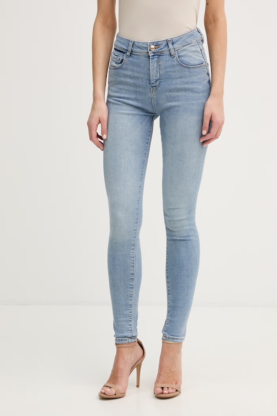 Gaudi jeansy skinny damskie niebieski 611BD26047