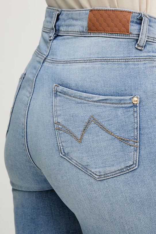 Gaudi jeansy skinny damskie niebieski 611BD26047