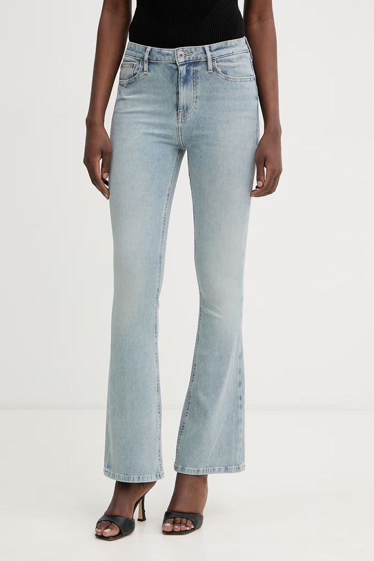 Guess jeansy flare damskie niebieski W6GA0L.D0723