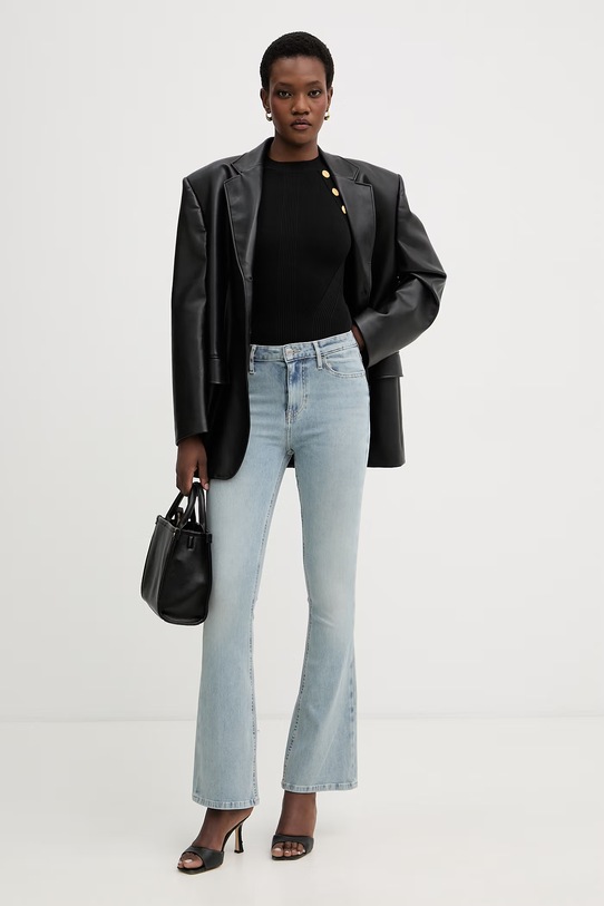 Guess jeansy flare damskie W6GA0L.D0723 niebieski SS26