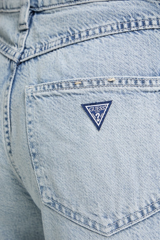 Guess jeansy wide leg damskie niebieski W6GA82.D0697