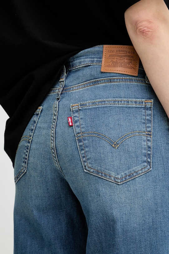 Levi's jeansy 728 HR WIDE LEG niebieski 0039B.0007
