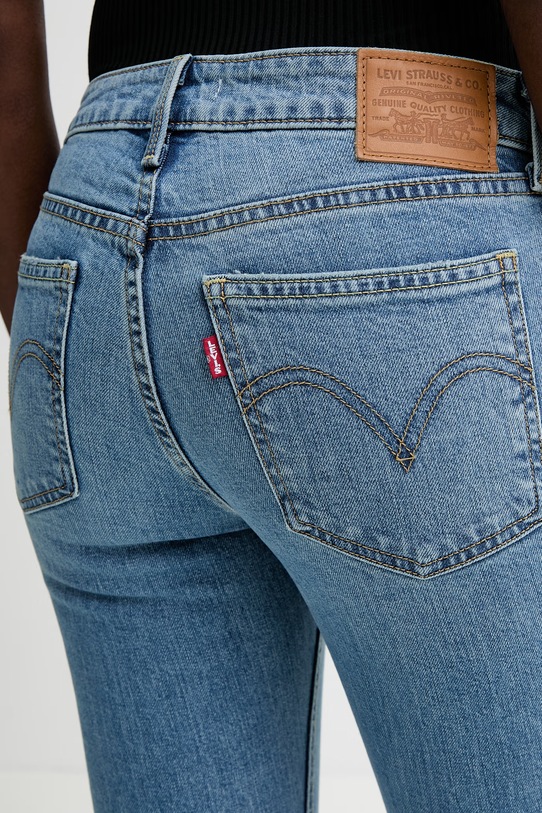 Kavbojke Levi's LOW SLIM BOOT modra 006KC