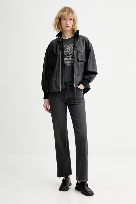 Levi's jeansy RIBCAGE FULL LENGTH 79078.0015 czarny SS26