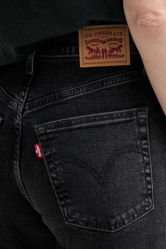 Levi's jeansy RIBCAGE FULL LENGTH czarny 79078.0015