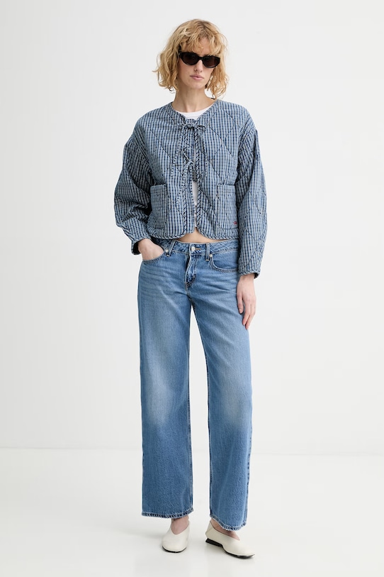 Levi's jeansy LOW LOOSE A5566.0063 niebieski SS26