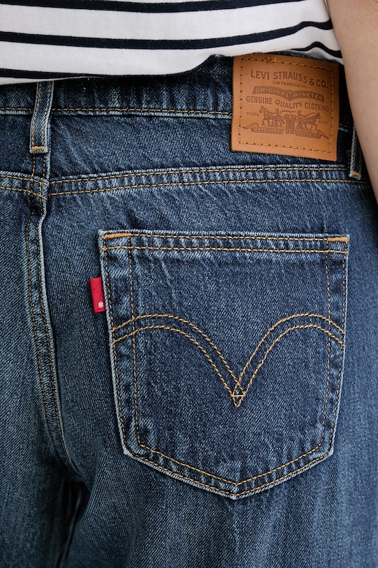 Levi's jeansy LOW LOOSE granatowy A5566.0064