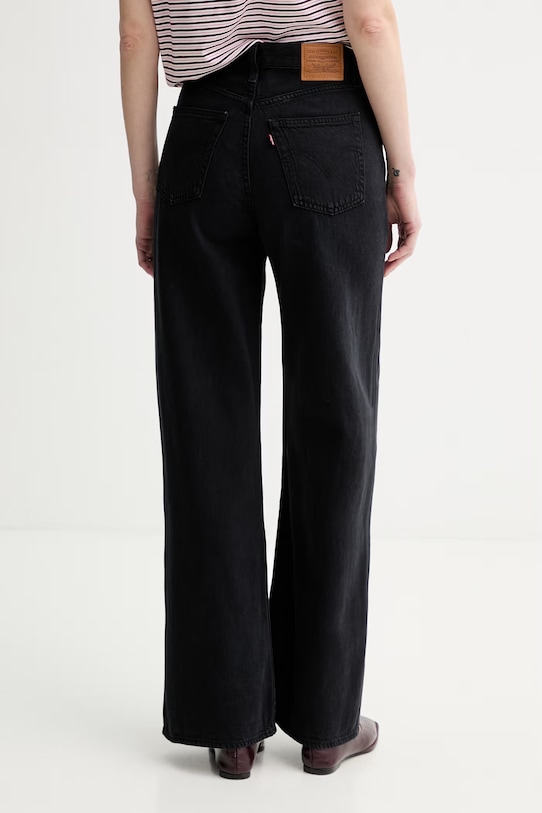 Odzież Levi's jeansy RIBCAGE WIDE LEG H223 A6081.0076 czarny