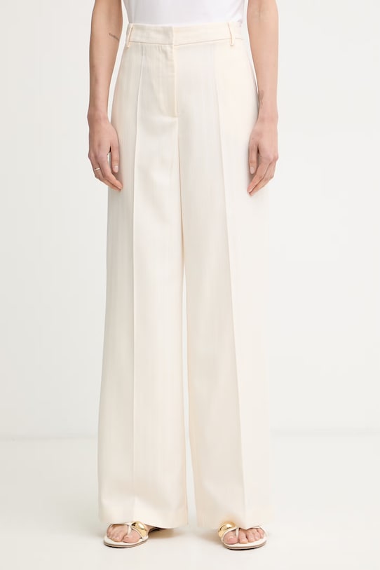 Patrizia Pepe nohavice dámske béžová 2P1754.A735