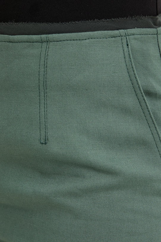 Patrizia Pepe nohavice dámske z viskózy zelená 2P1759.A052