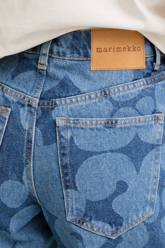 Marimekko jeansy relaxed fit damskie niebieski 095180
