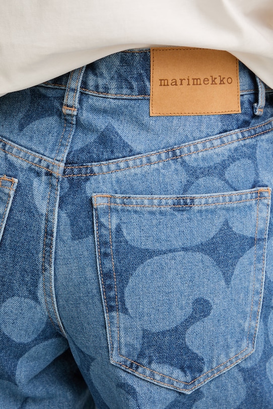 Marimekko jeansy relaxed fit damskie niebieski 095180