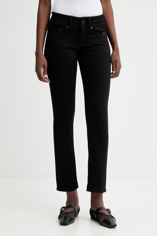 G-Star jeansy Midge Slim Straight Planet friendly czarny D02153.B964