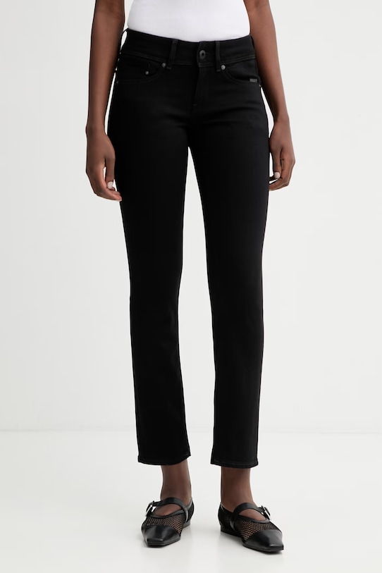 G-Star jeansy Midge Slim Straight Planet friendly czarny D02153.B964