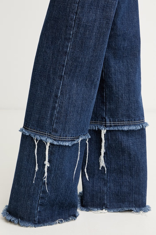 Max&Co. джинси wide leg жіночі MCLRICETTA темно-синій 2618181022200