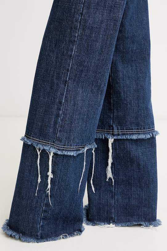 Max&Co. джинси wide leg жіночі MCLRICETTA темно-синій 2618181022200