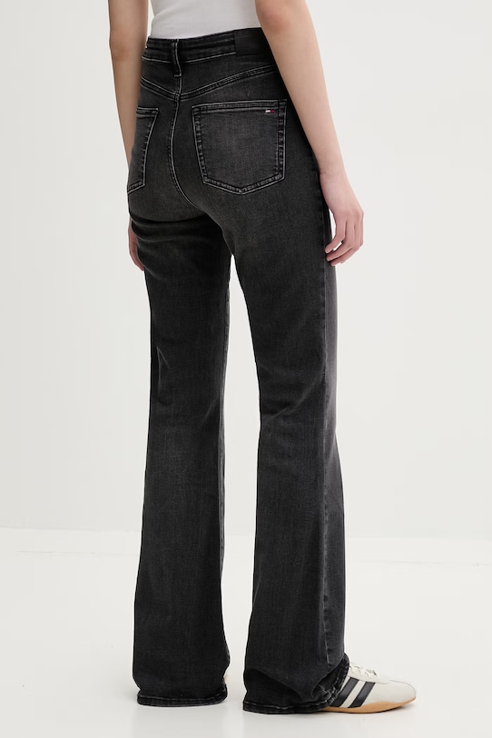 Odzież Tommy Jeans jeansy flare damskie DW0DW22656 czarny