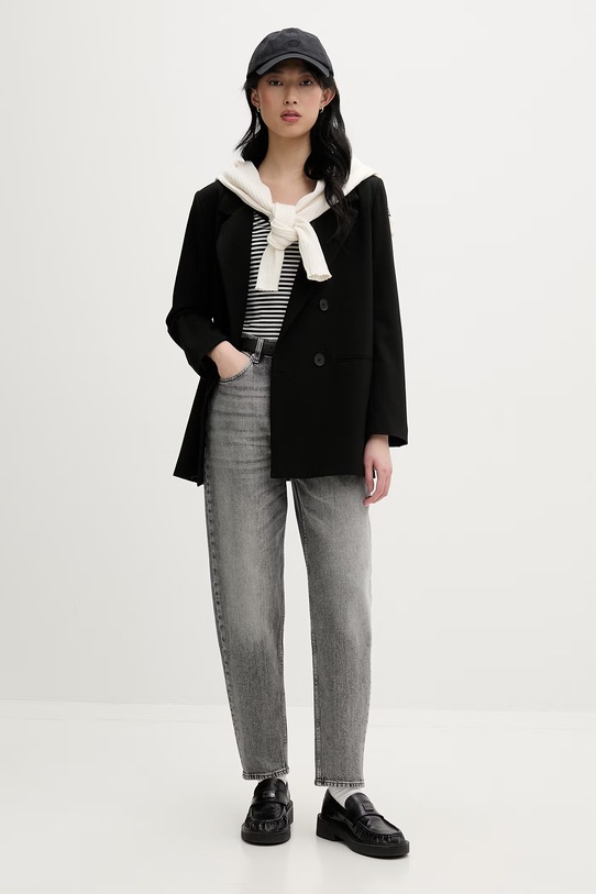 Tommy Jeans jeansy mom fit damskie DW0DW22658 szary SS26