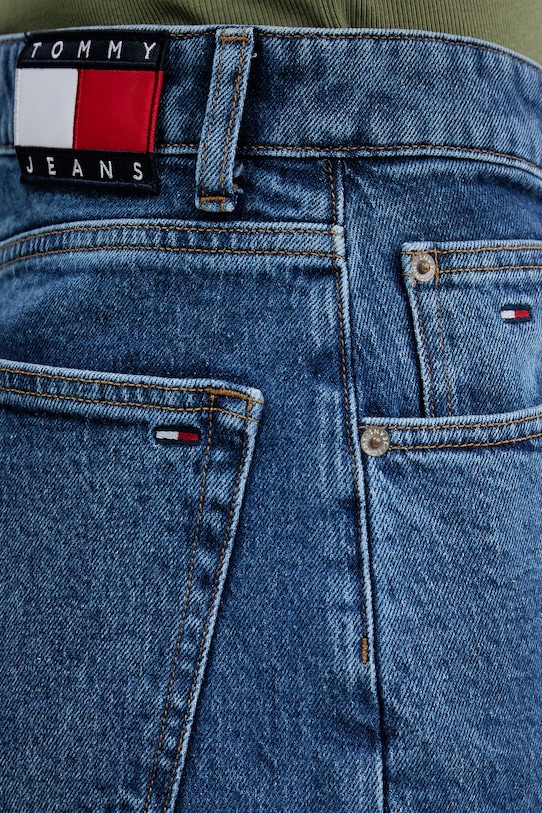 Tommy Jeans jeansy loose damskie niebieski DW0DW22668