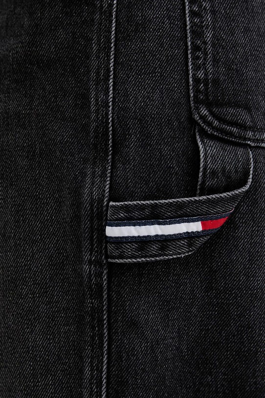 Tommy Jeans jeansy straight damskie czarny DW0DW22713