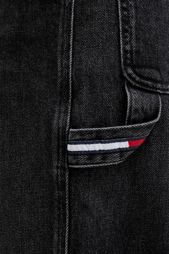Tommy Jeans jeansy straight damskie czarny DW0DW22713