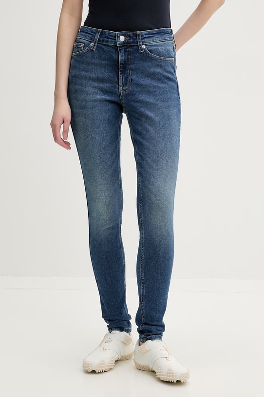 Tommy Jeans jeansy skinny damskie granatowy DW0DW22772