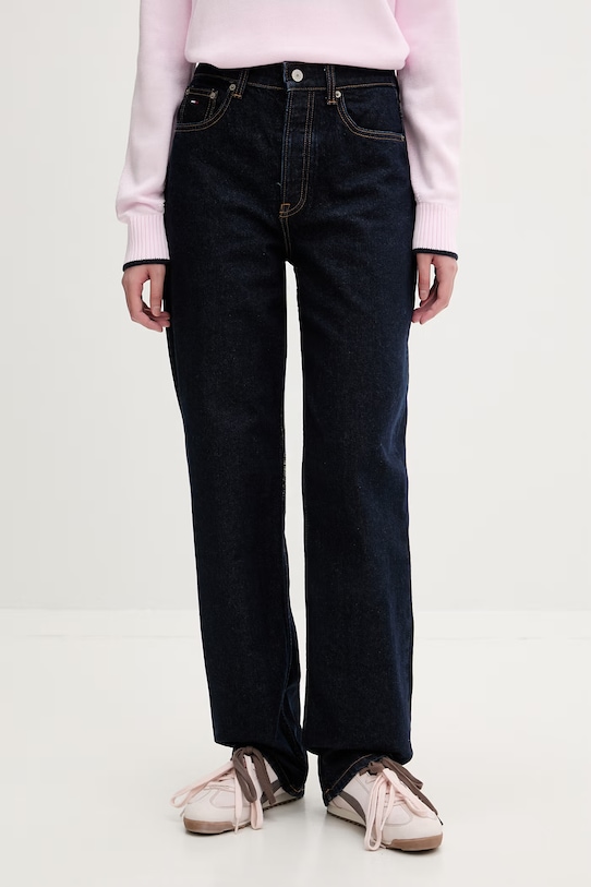 Tommy Jeans jeansy damskie granatowy DW0DW23030