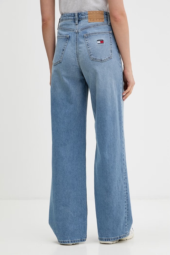 Odzież Tommy Jeans jeansy wide leg damskie DW0DW23332 niebieski