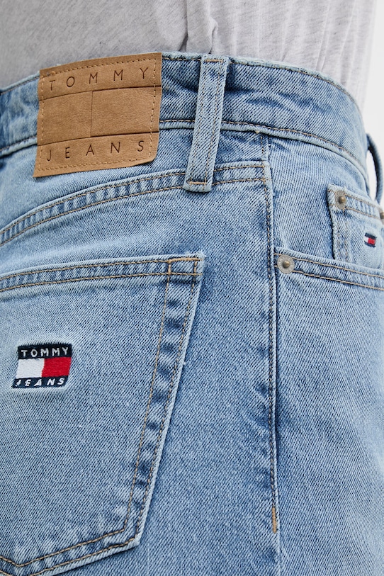 Tommy Jeans jeansy wide leg damskie niebieski DW0DW23332