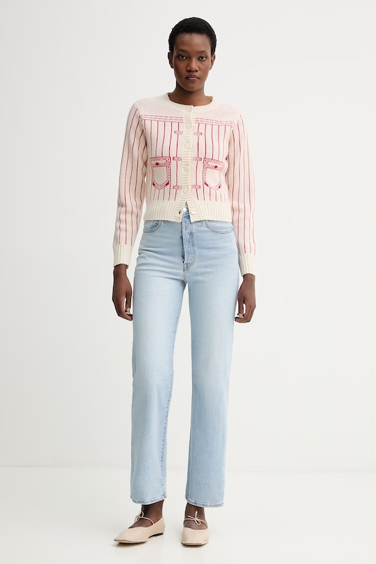 Levi's jeans RIBCAGE STRAIGHT ANKLE 72693.0282 albastru SS26