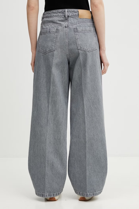 Odzież Maison Kitsuné jeansy relaxed fit damskie QW01103WD4021 szary