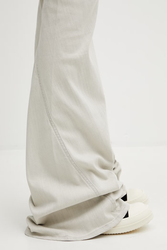 Rick Owens DRKSHDW jeansy Bias beżowy DS01F4302.SDMW